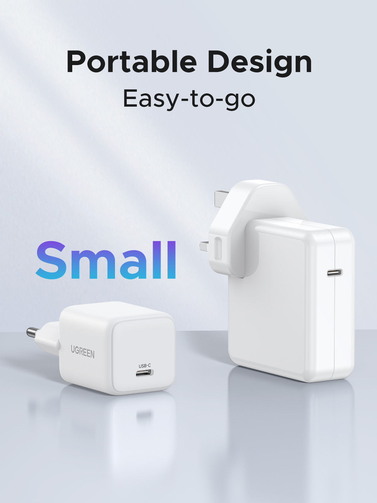UGREEN 30W USB-C Pack chargeur rapide GaN Blanc EU — 65013 — vue 2
