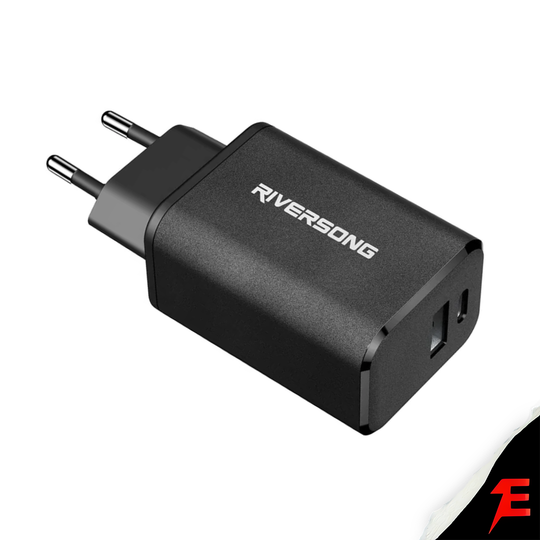 Riversong wall charger PowerKub G65 65W 1x USB 1x USB-C black