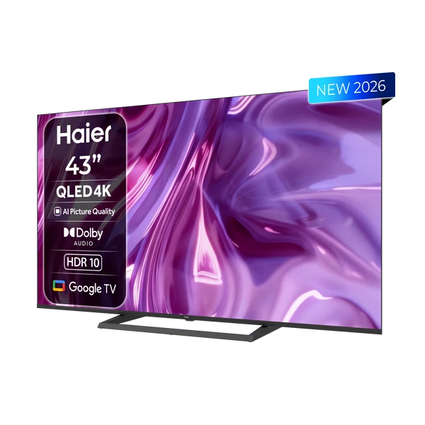 Haier TV 43" QLED 4K Google TV – H43S80GUX