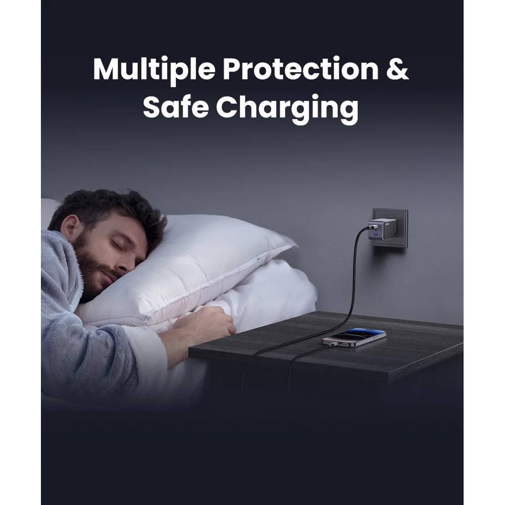 UGREEN Nexode S 65W 3 ports Chargeur rapide GaN EU — 35042 — vue 3