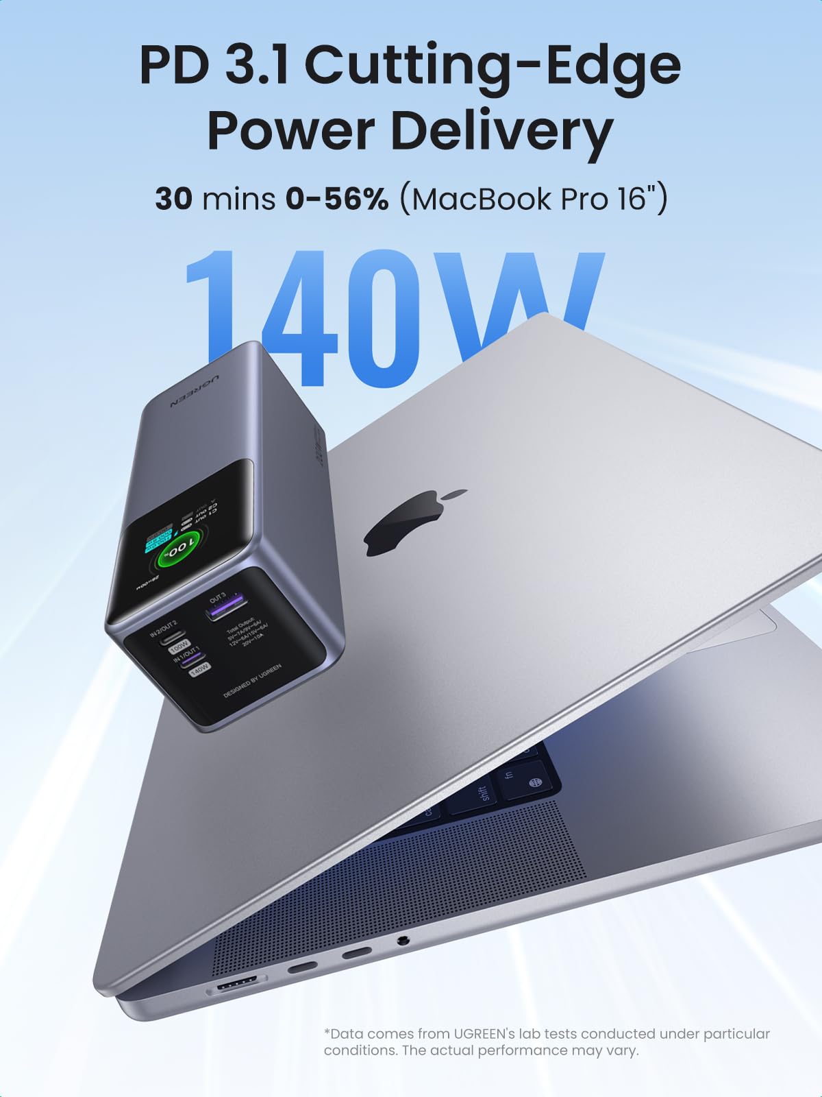 UGREEN 25000mAh 200W Batterie externe à charge rapide — 35525B — vue 2