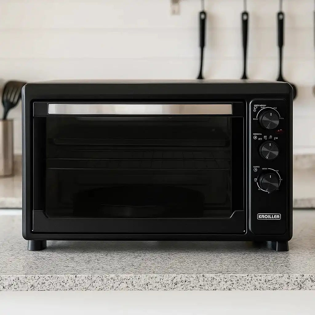 Four électrique Kröhler 65L - 2500 W - Double Vitre- Ventilation - Noir