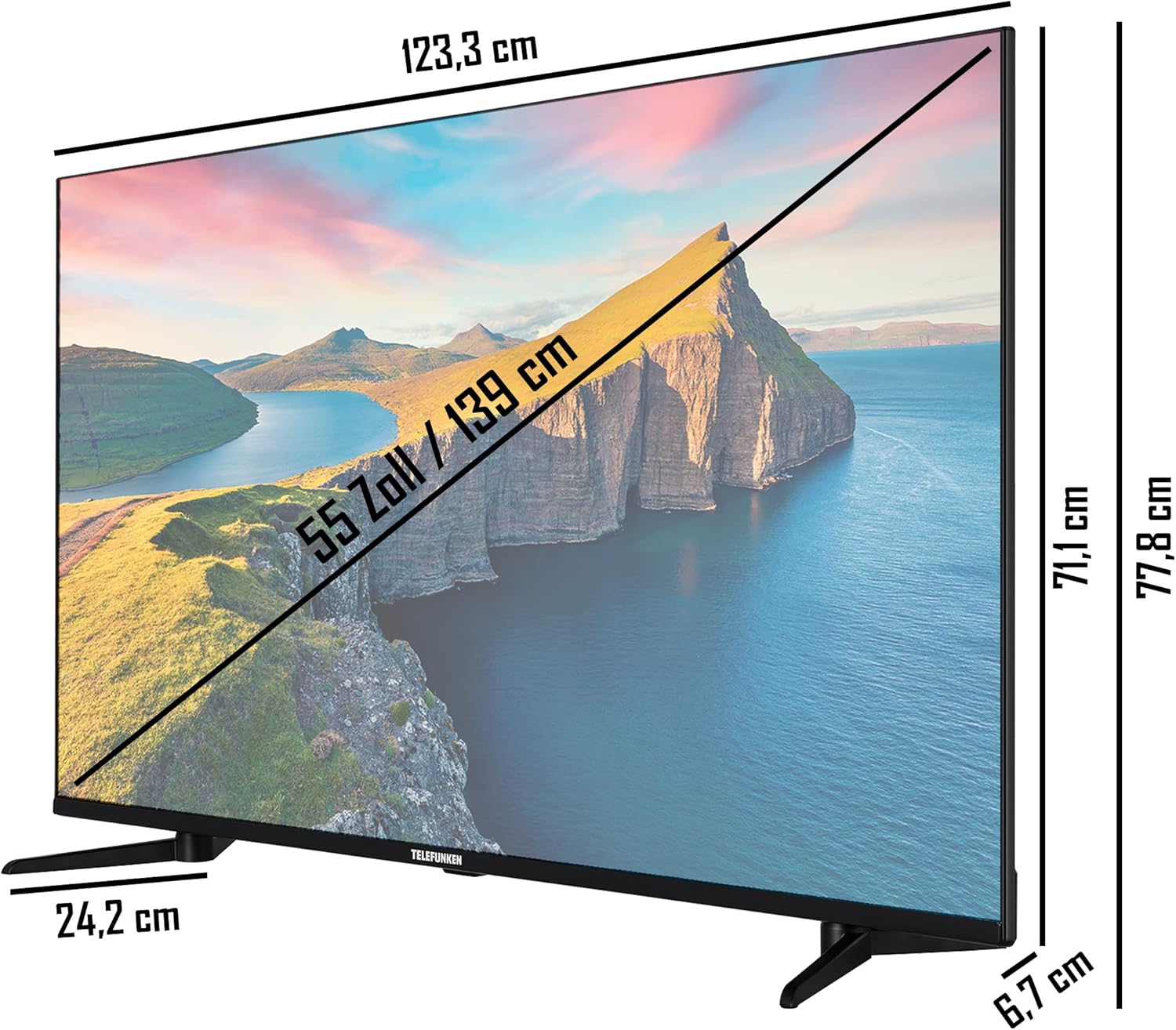 TELEFUNKEN TV 55" 4K