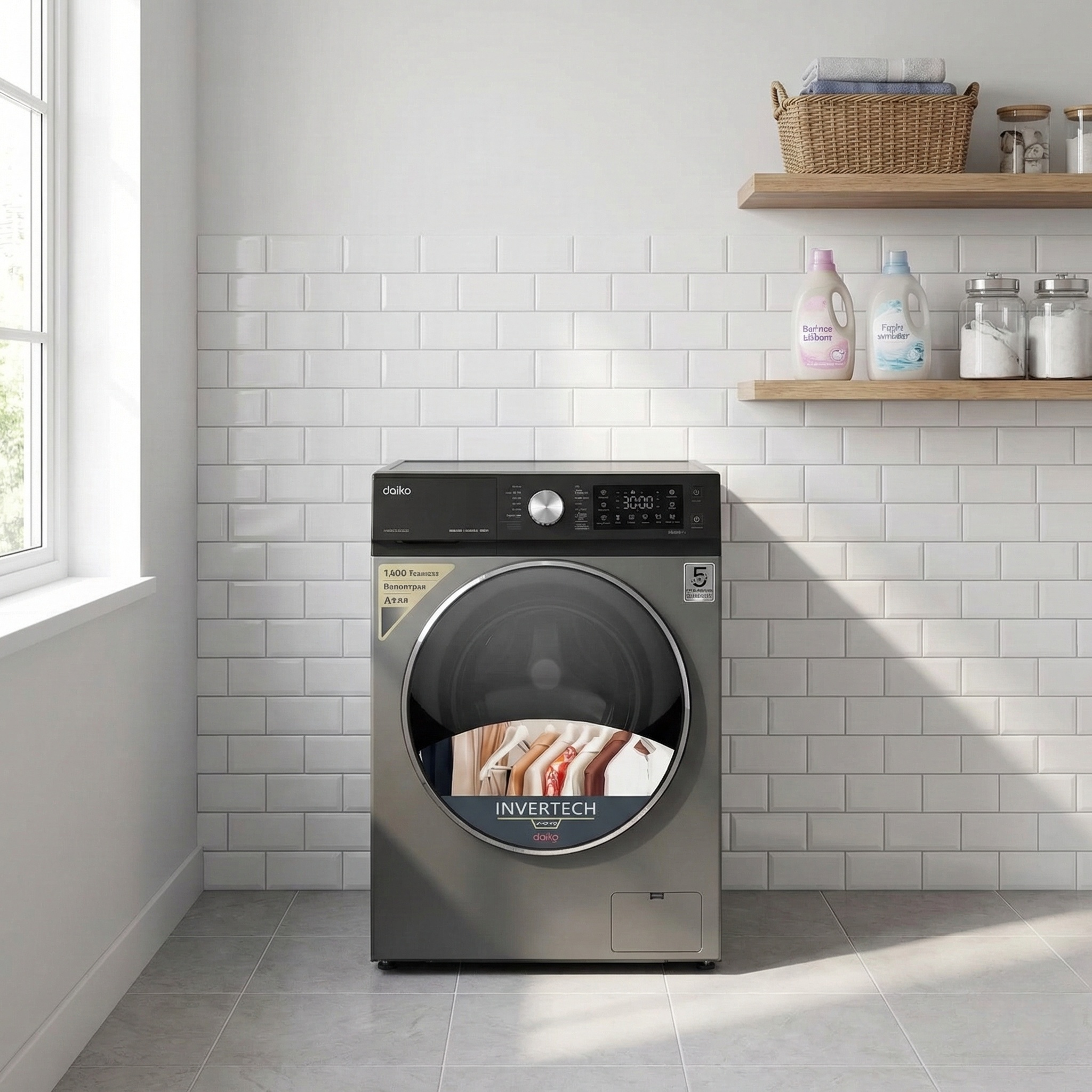 Daiko Machine à laver 10kg A+++ Technologie Inverter