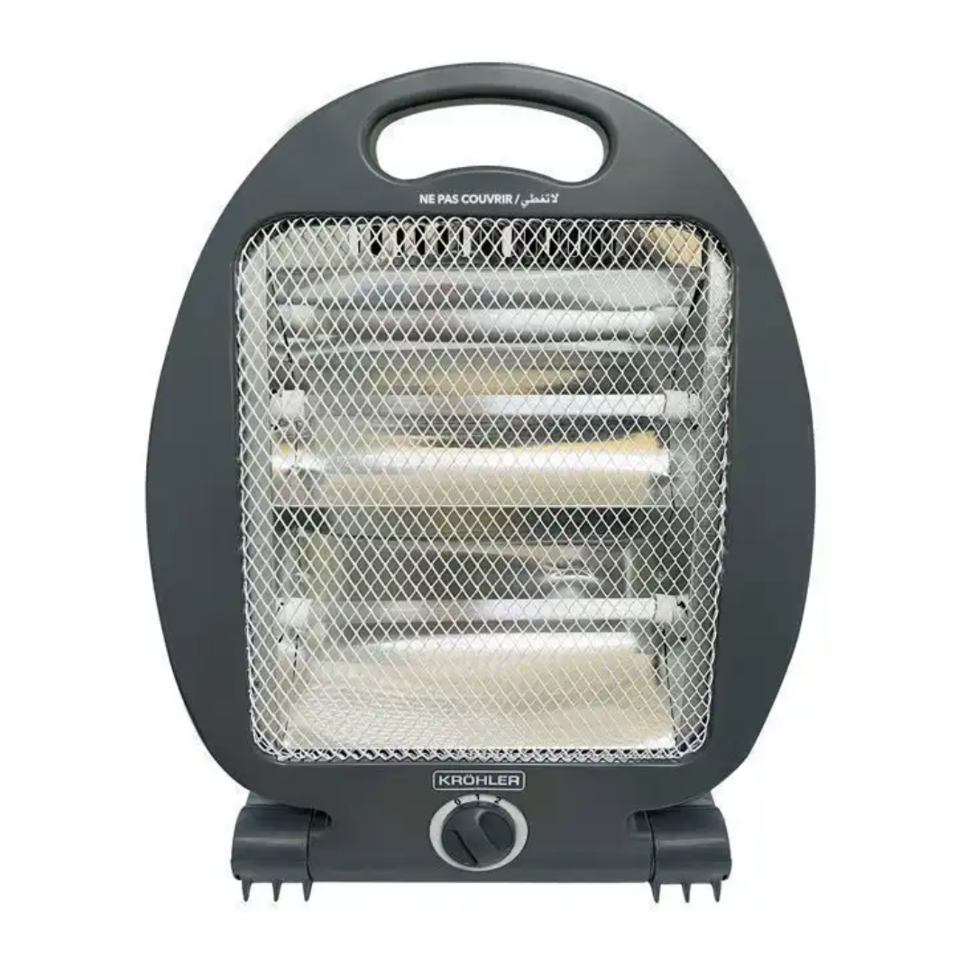 Kröhler chauffage KQZ-0807-S Petit Electrique Gris