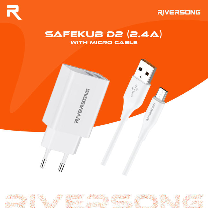 Riversong SafeKub D6 Chargeur rapide 30 W 1 x USB 1 x USB-C