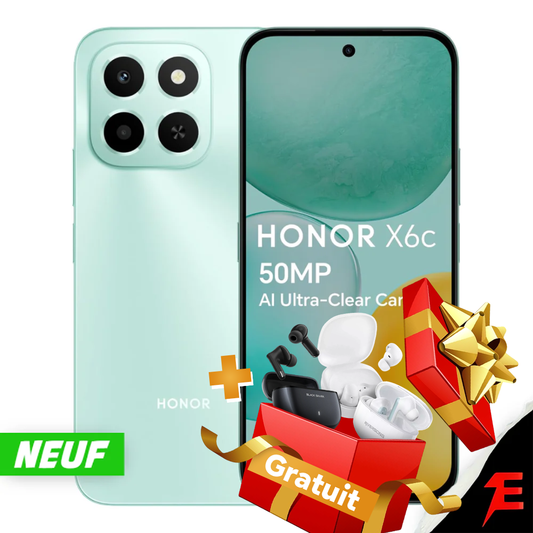 HONOR X6C (6/256) + Écouteurs sans fil gratuits 🎁