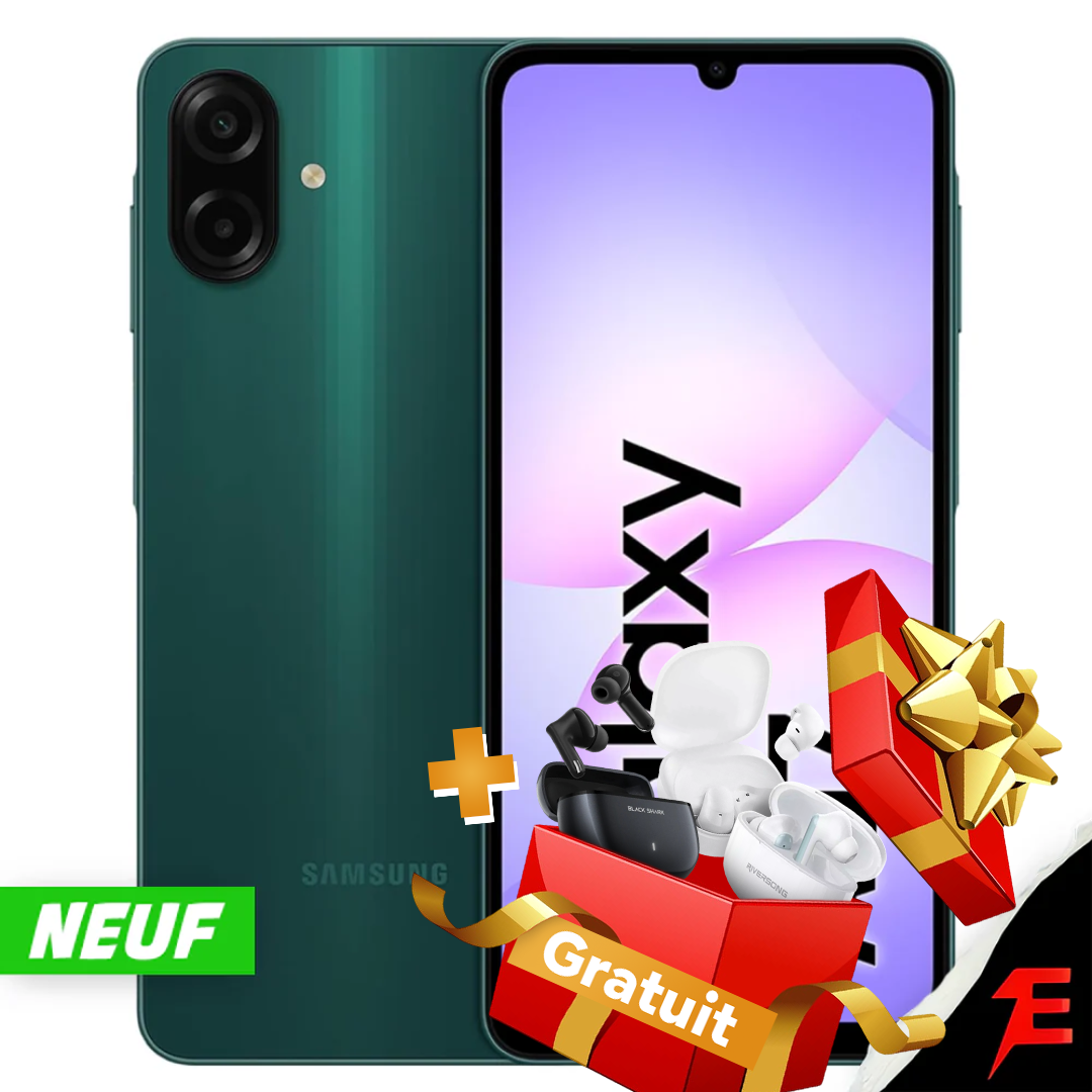 Samsung Galaxy A07 (4/128) (Neuf Boîte fermée)+ Écouteurs sans fil gratuits 🎁