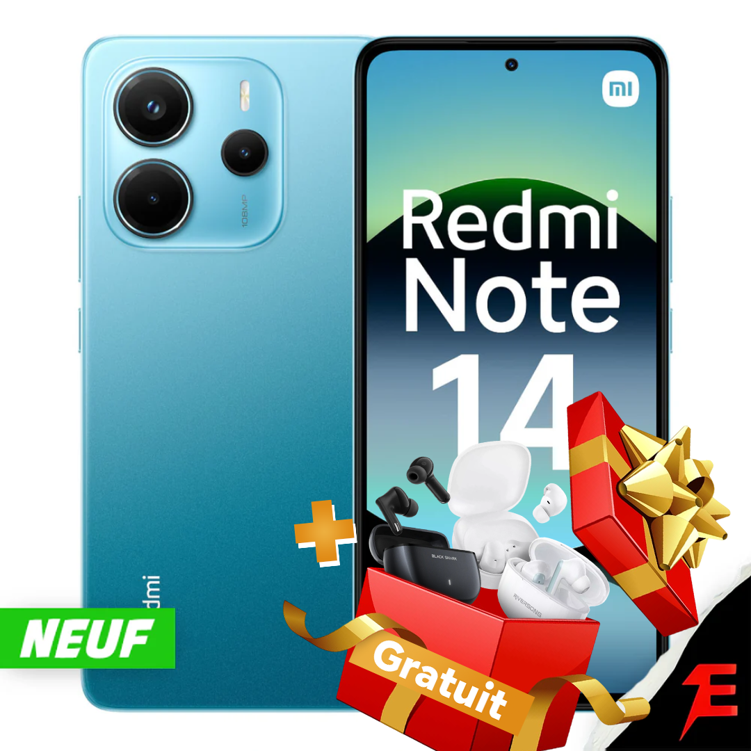 Redmi Note 14 (8/256) + Écouteurs sans fil gratuits 🎁