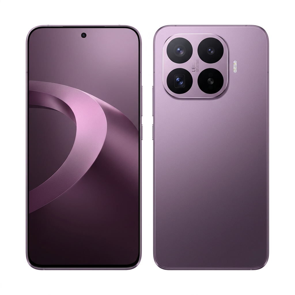 Full-length violet Xiaomi 17T Pro on a white background