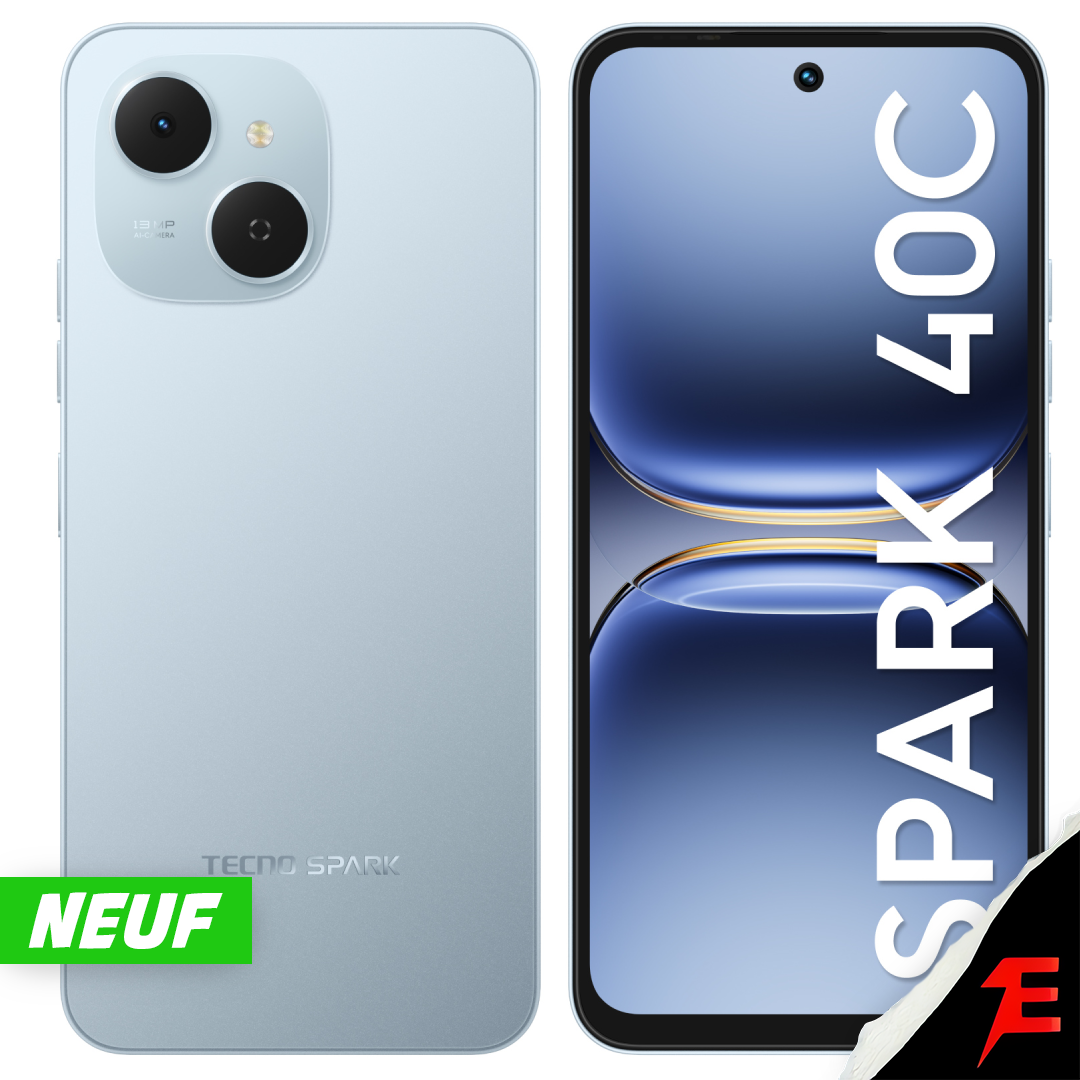 Tecno Spark 40C (8/256)(Neuf Boîte fermée)