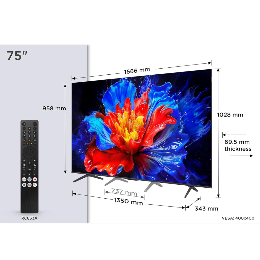 TCL TV 75″ QLED 75P7K
