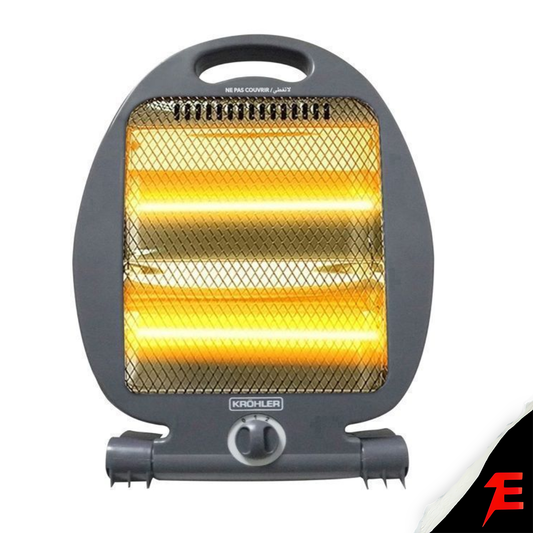 Kröhler chauffage KQZ-0807-S Petit Electrique  Gris