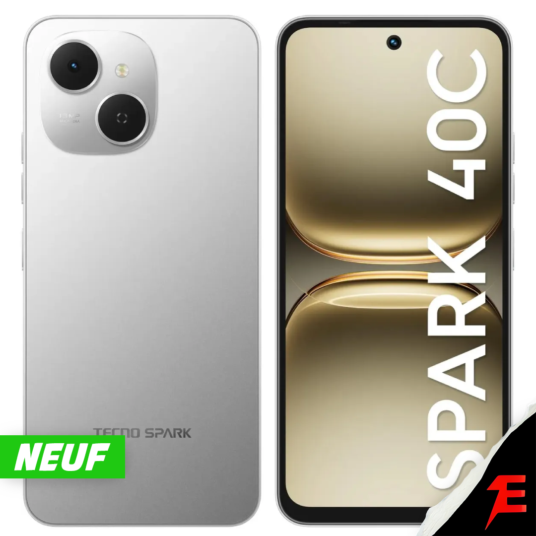 Tecno Spark 40C (4/128)(Neuf Boîte fermée)