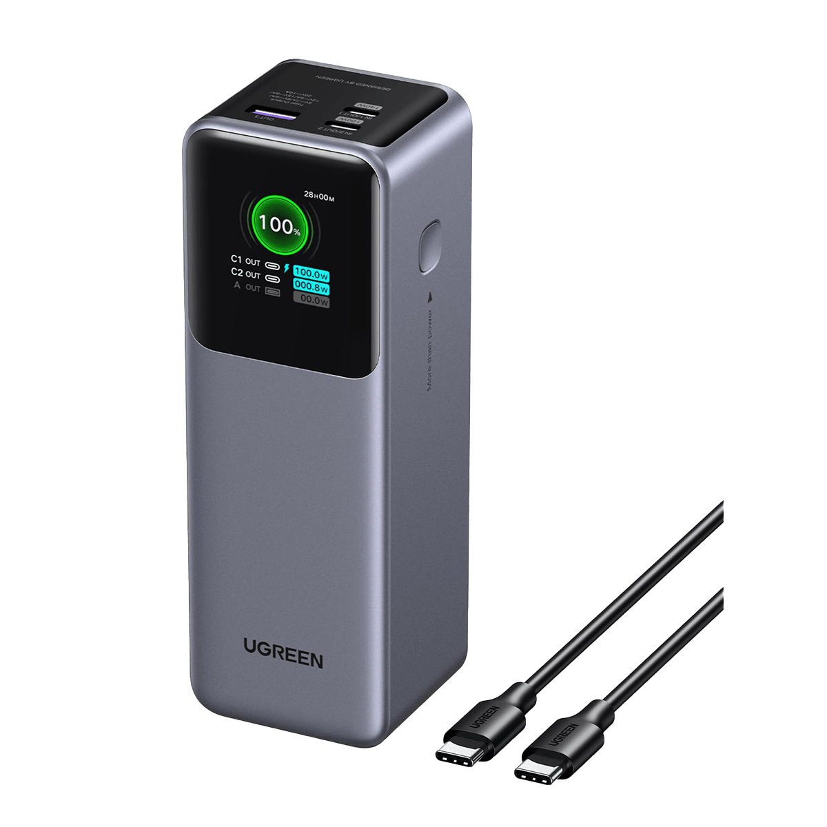 UGREEN 25000mAh 200W Power Bank à charge rapide — 35525B — vue 1