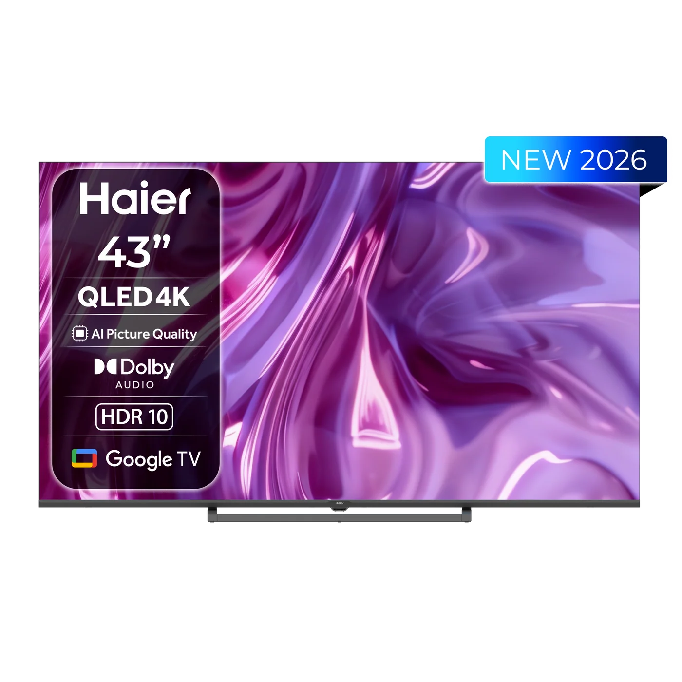 Haier TV 43" QLED 4K Google TV – H43S80GUX