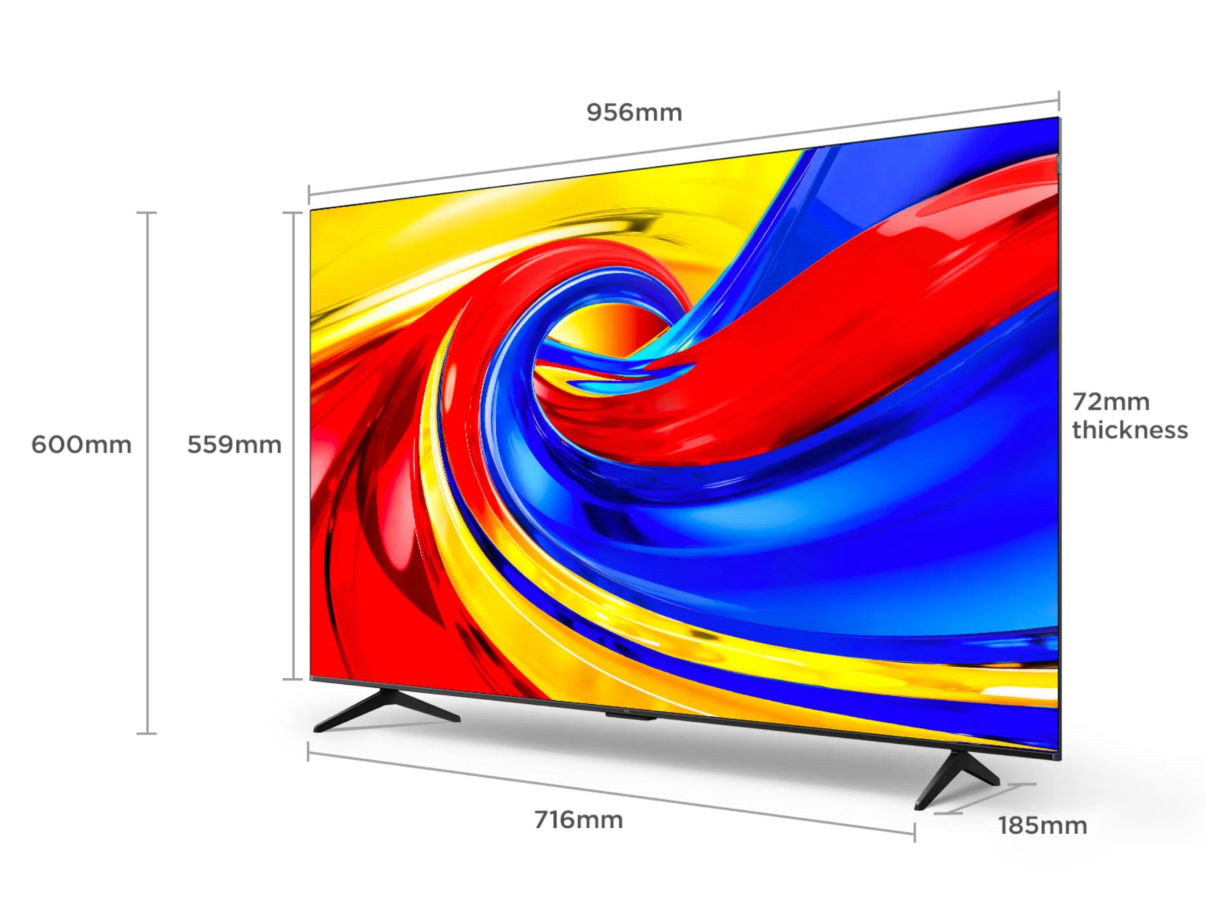TCL 43" QLED 4K Google TV – 43P7L
