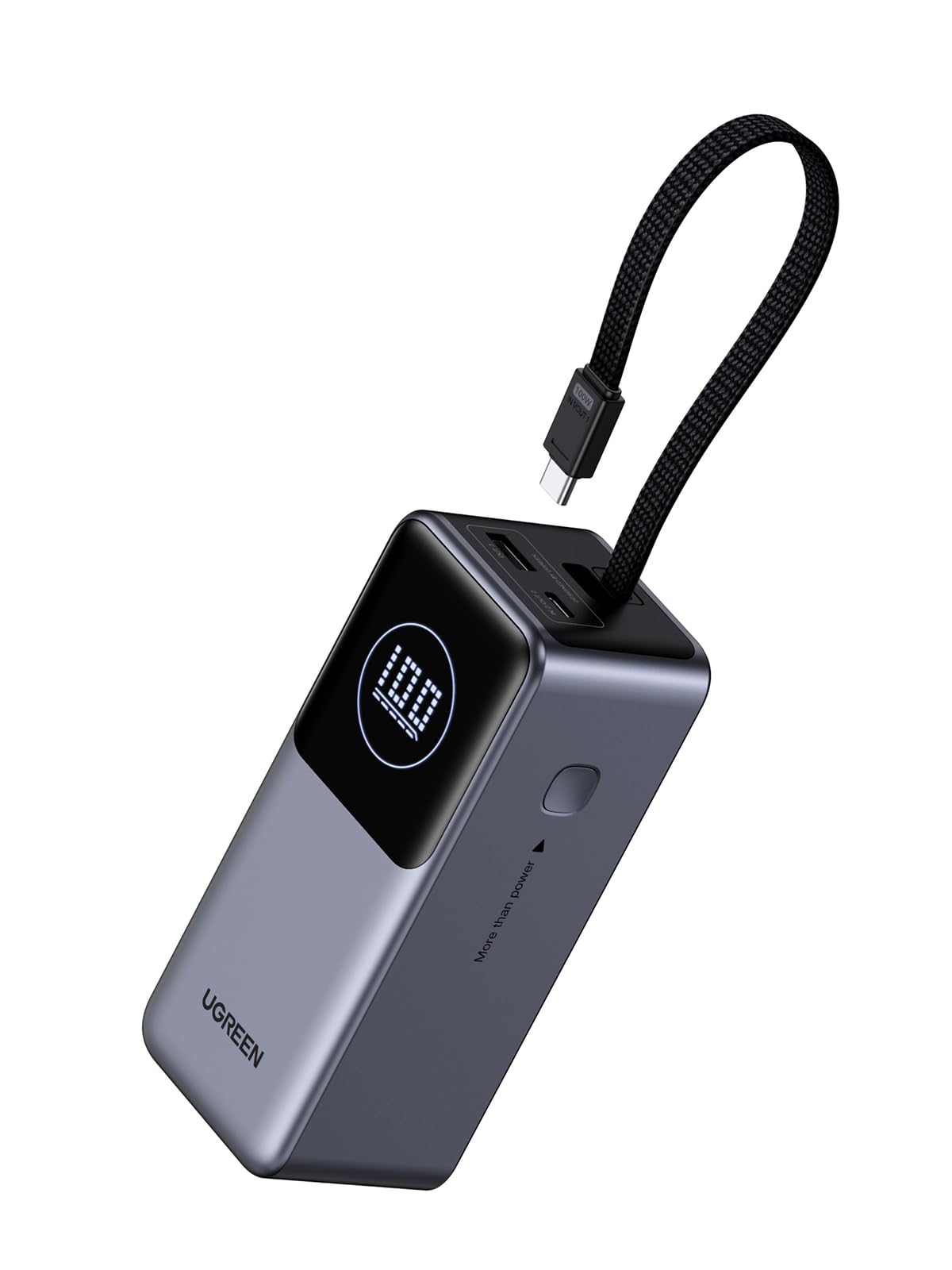 UGREEN 130W Power Bank avec câble intégré — 55365B — vue 1