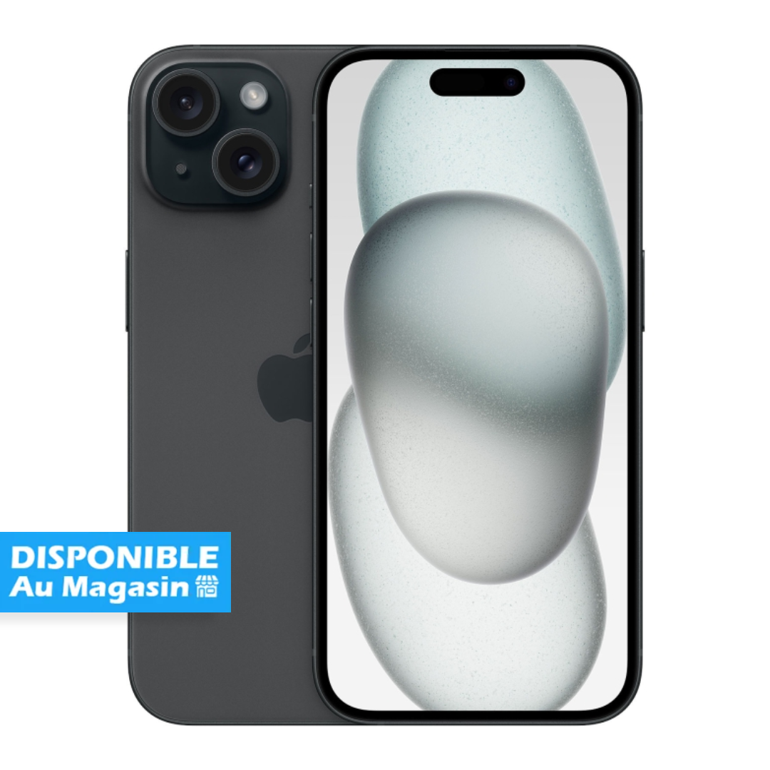 Apple iPhone 15 256 Go – Occasion Grade B – Message Apple d’origine