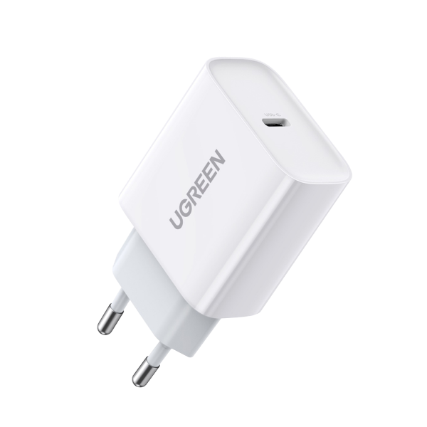 UGREEN Chargeur secteur rapide avec PD 20W EU (Blanc) — 60450 — vue 1