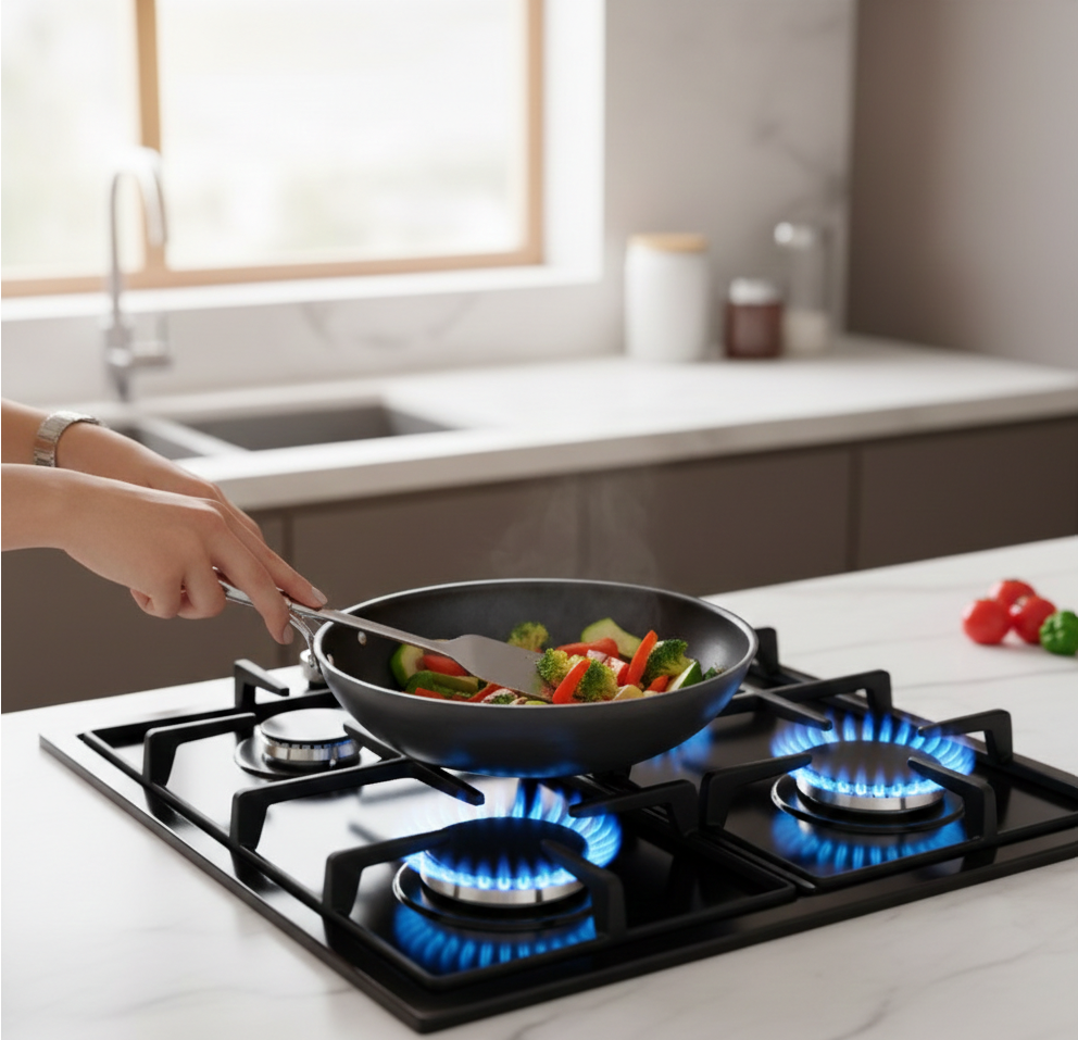 PLAQUE À GAZ KROLER PGE -60-640IN 4BURLEURS Inox