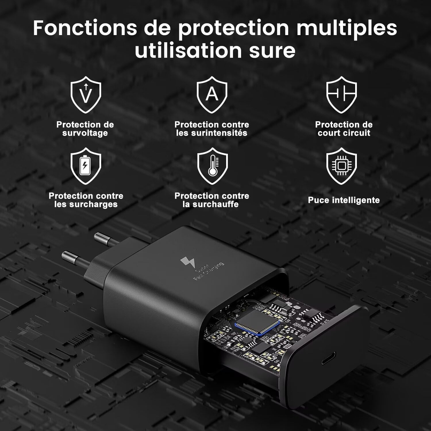 Samsung Chargeur Complet original Type-c 45w