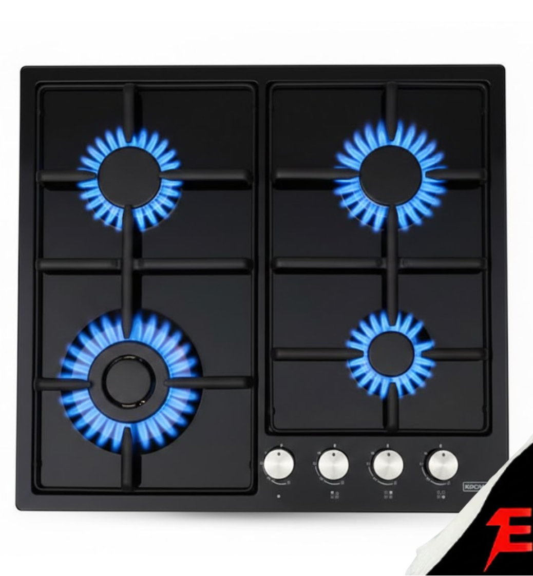 PLAQUE À GAZ KROLER PGE -60-640IN 4BURLEURS Inox