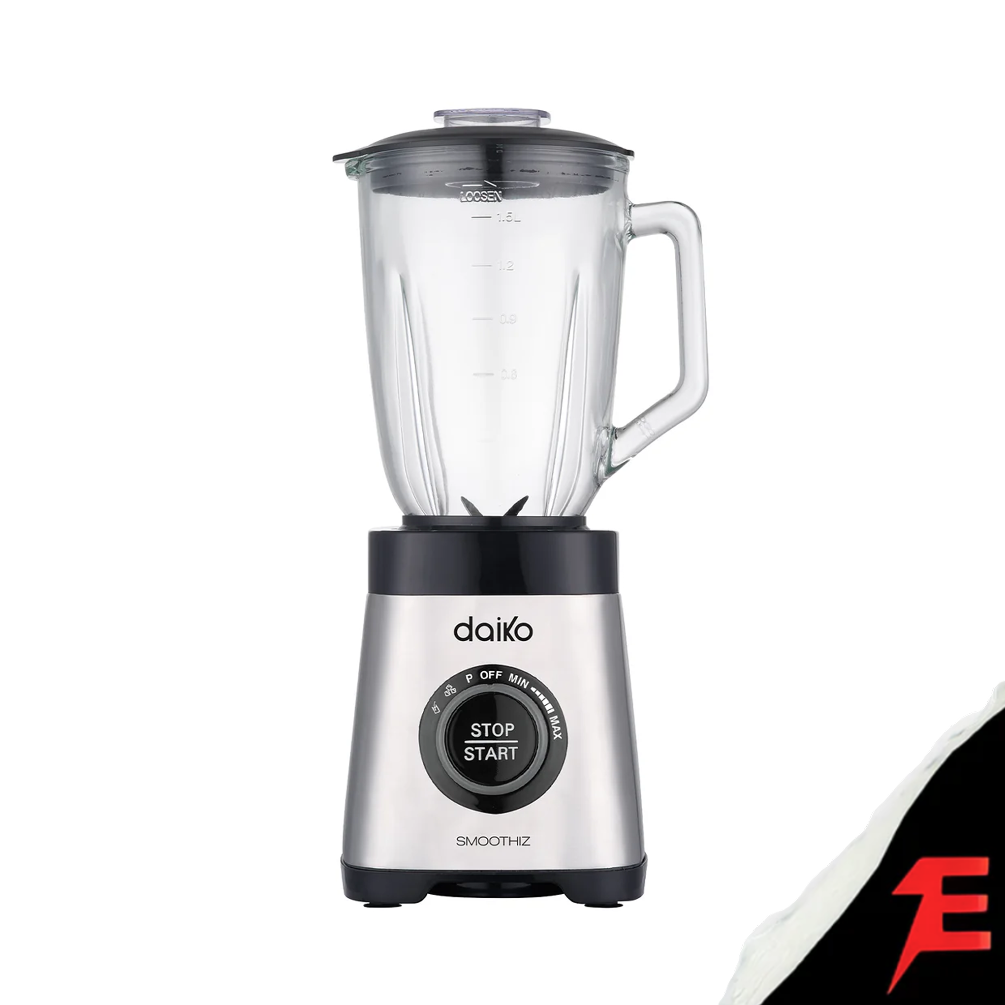 Daiko Blender 2 en 1 1000W Bol en verre de 1,5L