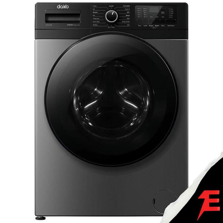 Daiko Machine à laver automatique 8kg A+++ Moteur Inverter