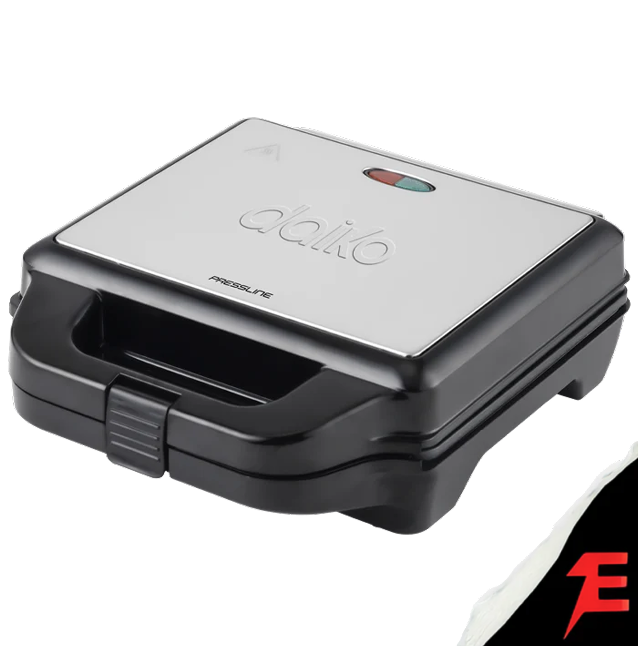 Daiko Grill panini en acier inoxydable Revêtement antiadhésif en Teflon