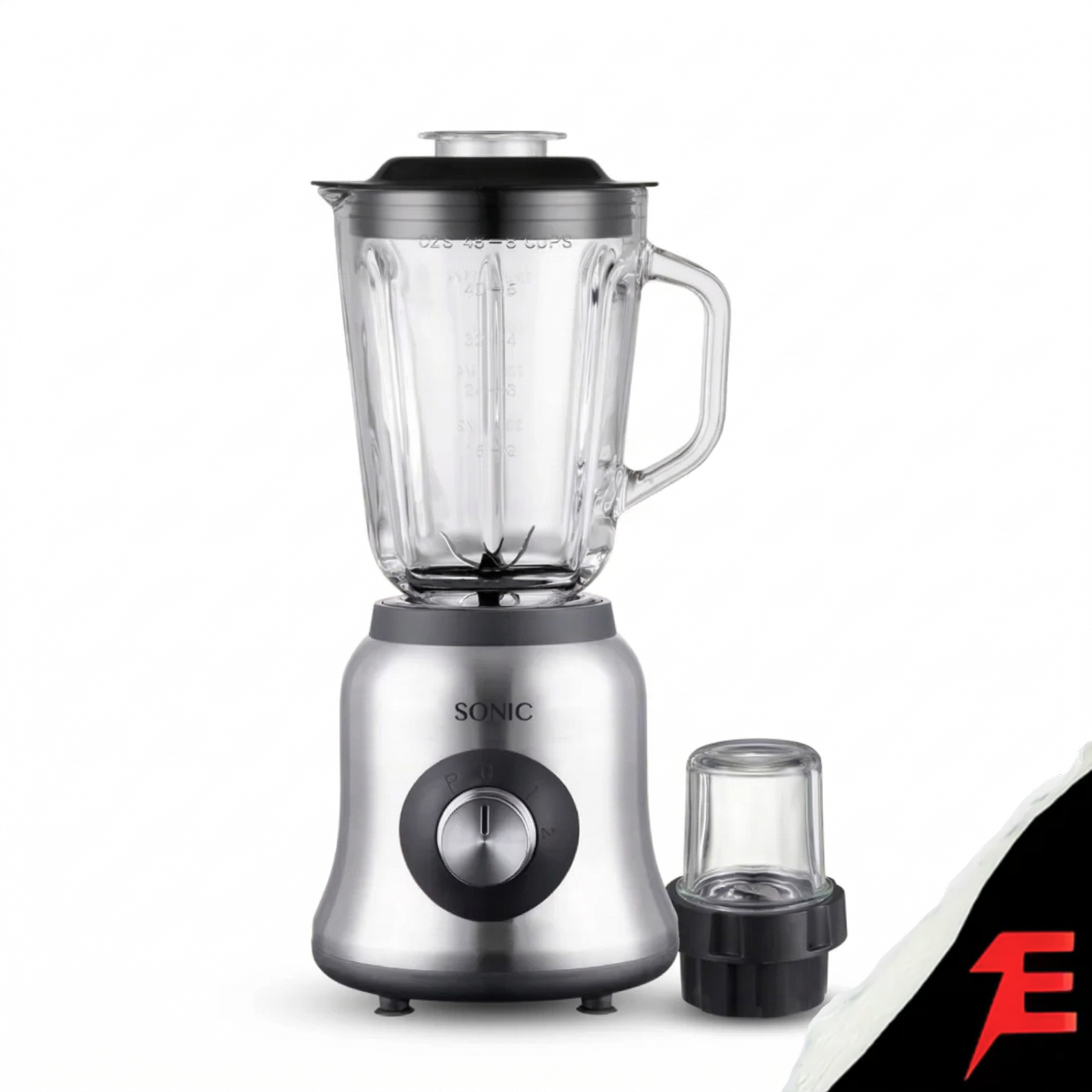 Sonic Blender 2-en-1 Bol en Verre 1,5L