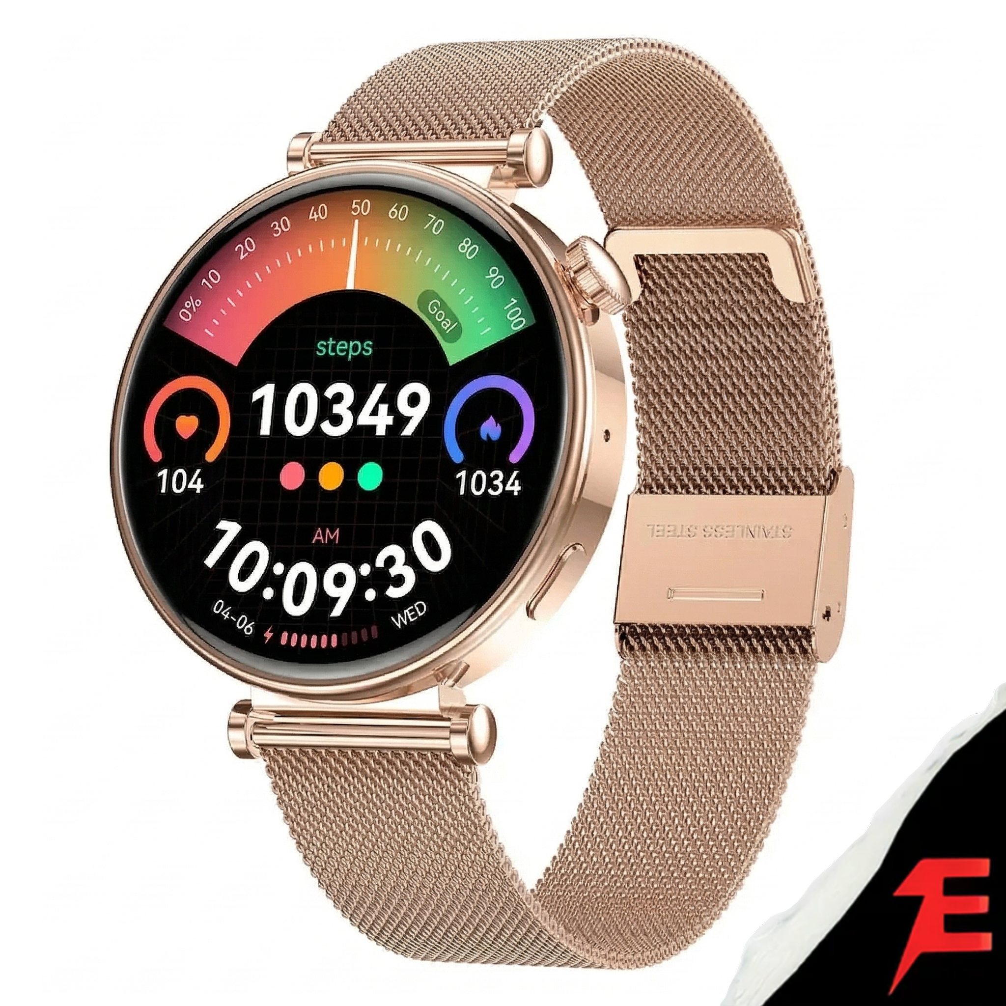 Riversong Glow – Montre Connectée Élégante pour Femmes avec Écran AMOLED