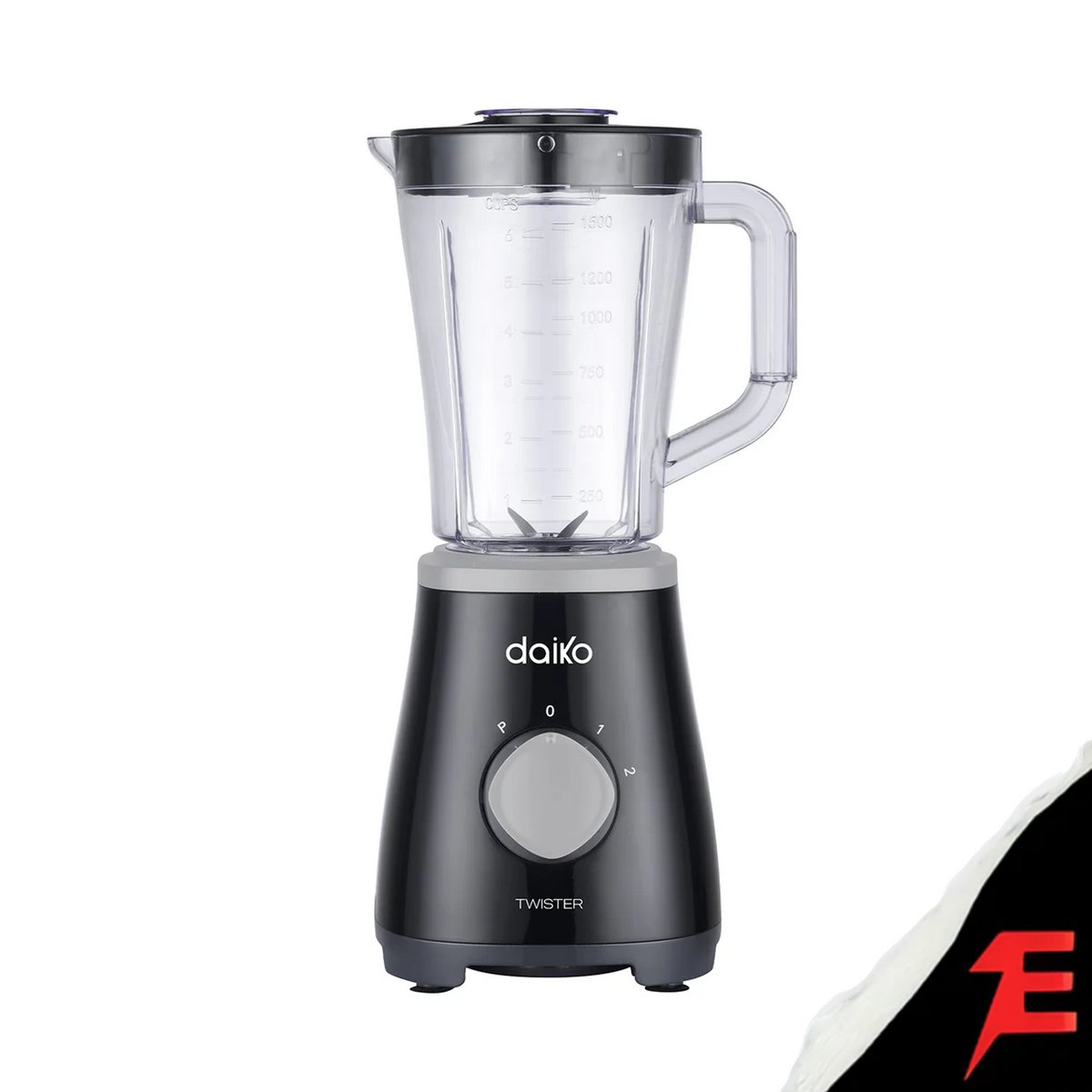 Daiko Blender 2 en 1 500W Bol en en plastique alimentaire de 1,5L BL5943K
