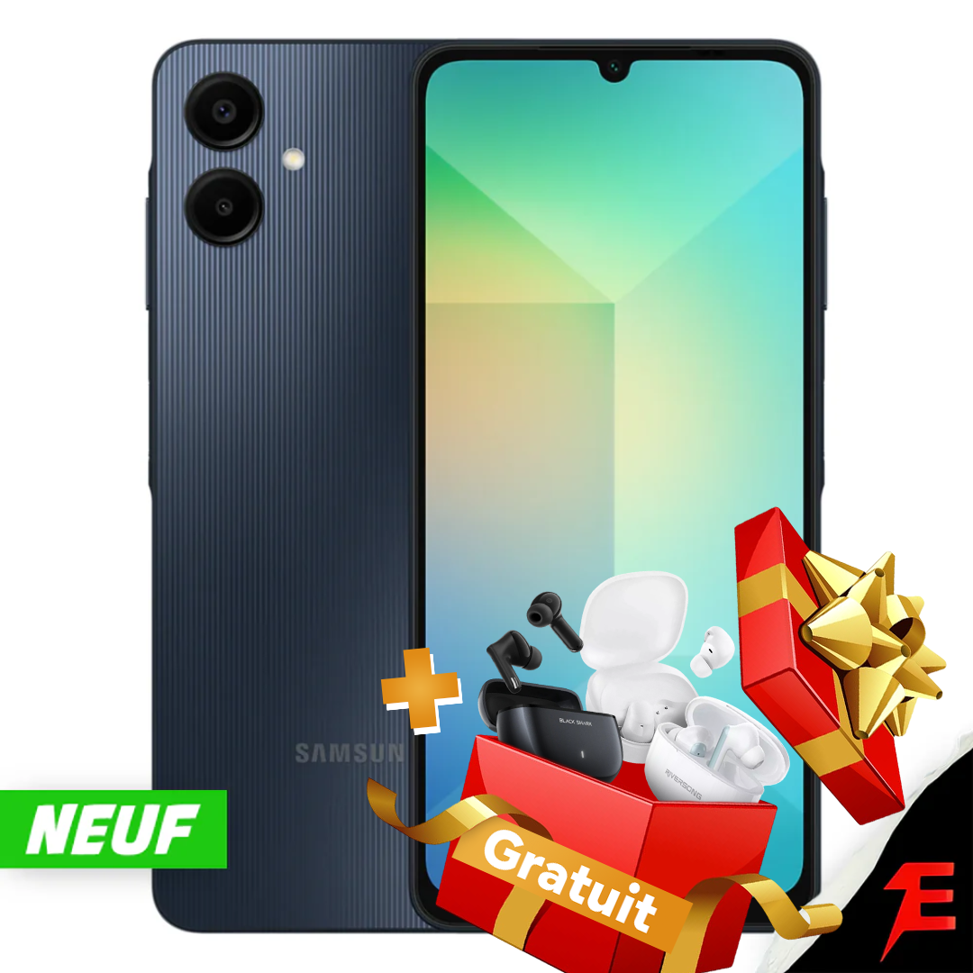 SAMSUNG Galaxy A06 (6/128) + Écouteurs sans fil gratuits 🎁