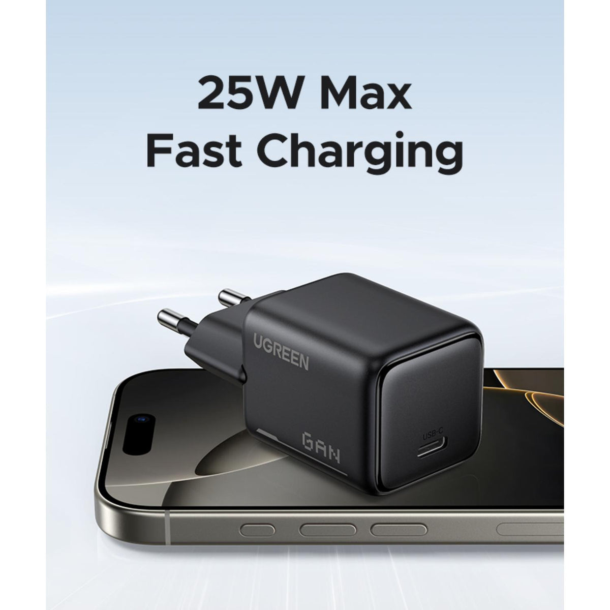 UGREEN 25W USB-C Chargeur rapide GaN — 65736 — vue 3