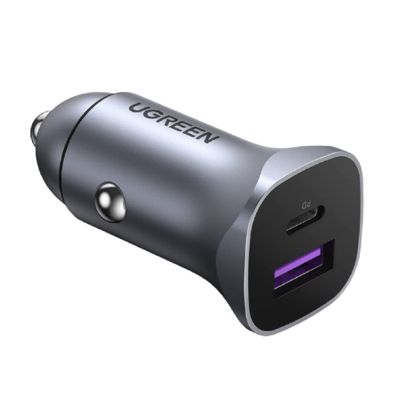 UGREEN A+C Chargeur voiture double port PD30W+SCP22.5W — 40858 — vue 1