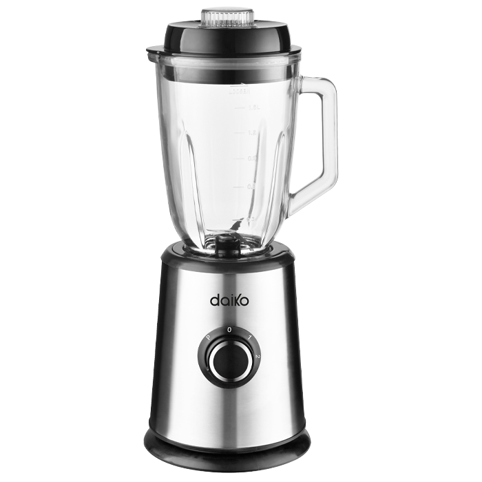 Daiko Blender 2en1 en acier inoxydable Bol en verre de 1.5 L