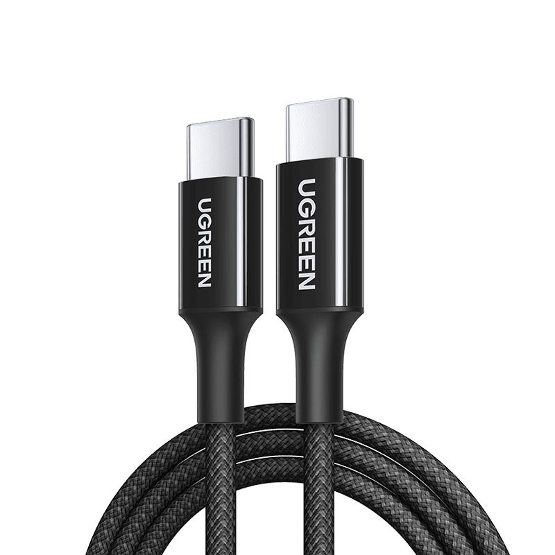 UGREEN USB-C vers USB-C Câble tressé à charge rapide PD 5A max. 1m — 65249 — vue 1