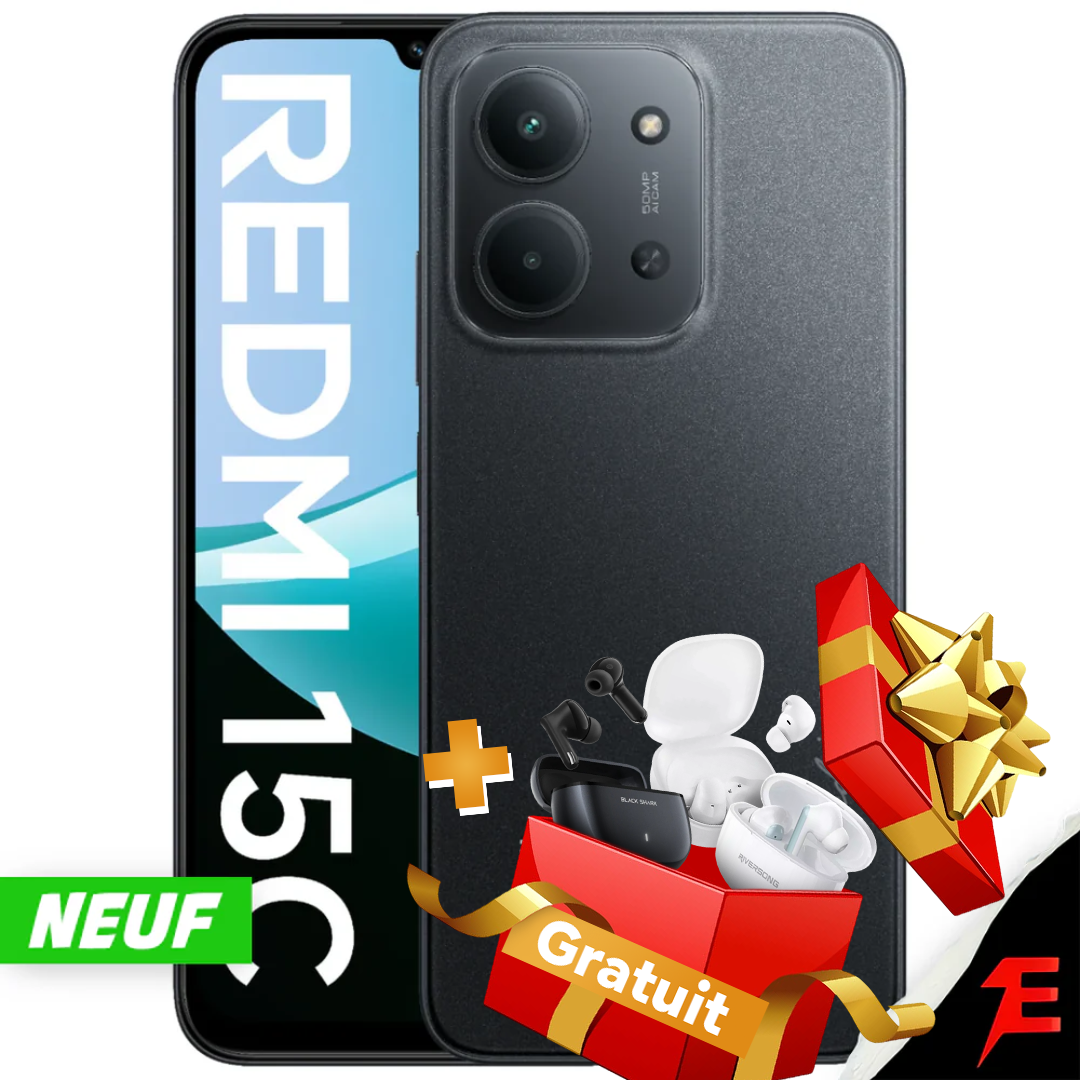 Redmi  15C (8/256) (Neuf Boîte fermée) + Écouteurs sans fil gratuits 🎁